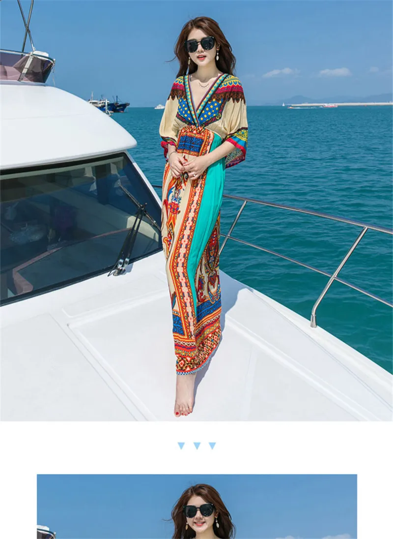 Тайское пляжное платье летнее женское праздничное для отдыха на море остров в