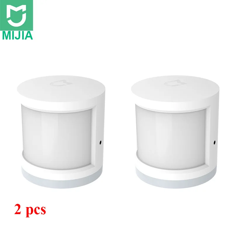 Mijia sensor 2Pcs Xiao mi jia Aqara датчик человеческого тела умный датчик движения тела беспроводной ZigBee Соединение работает с шлюзовым концентратором mi home - Цвет: Mijia sensor 2Pcs