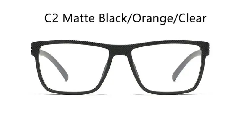 C2 matte black Классические ретро очки для близорукости, оправы для глаз для мужчин, матовые коричневые прямоугольные очки с прозрачными линзами, ацетатные мужские очки - Цвет оправы: C2 matte black
