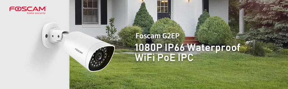 Foscam G2EP FHD 1080P 2MP Открытый PoE безопасности ip-камера-AI обнаружения человека IP66 водонепроницаемый