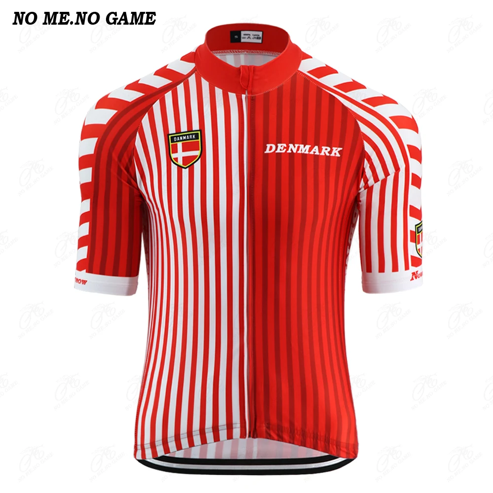 Нет у меня нет игра-Pro высокого качества из лайкры Дания сборной Велоспорт Джерси