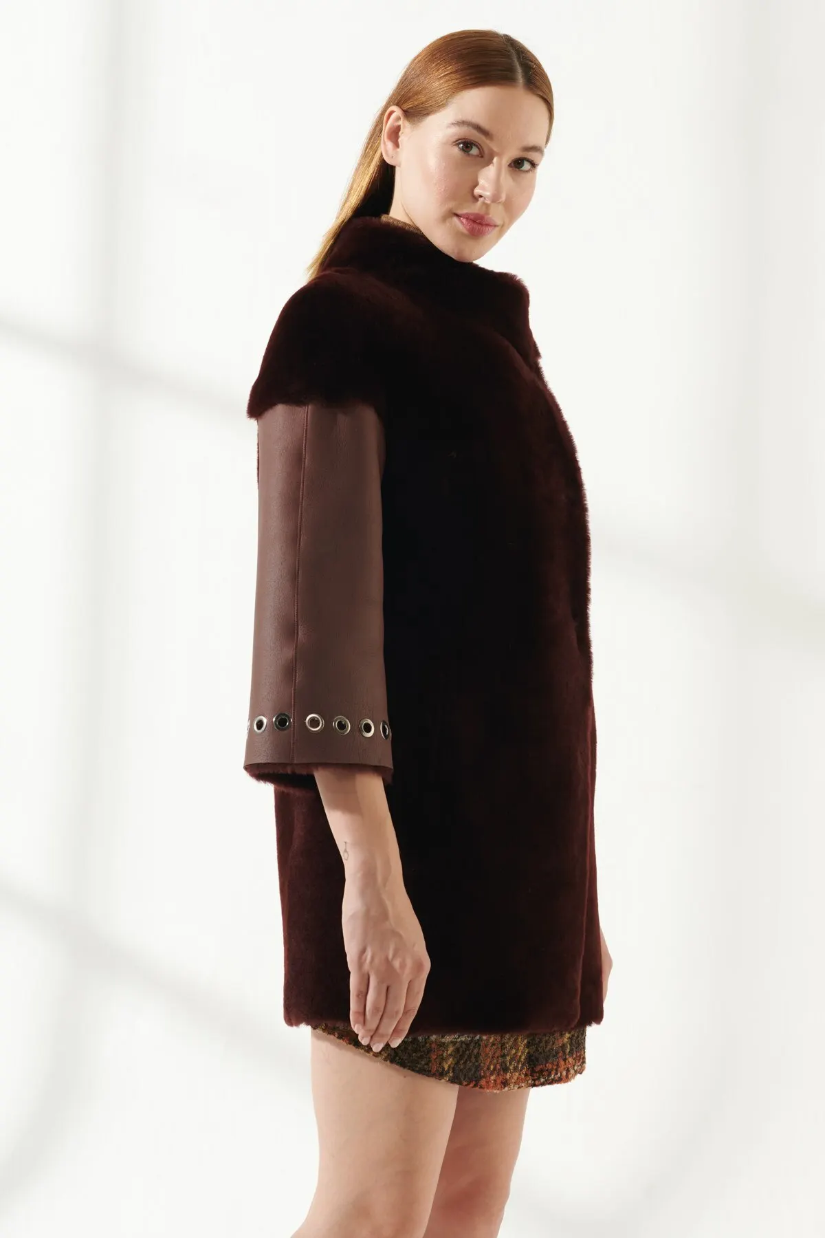 Women's Fur Leather Jacket Winter Warm Coat Design Clothing Products Classic Plush Coat Turkiyede Produced Long Parka Fashion enlarge