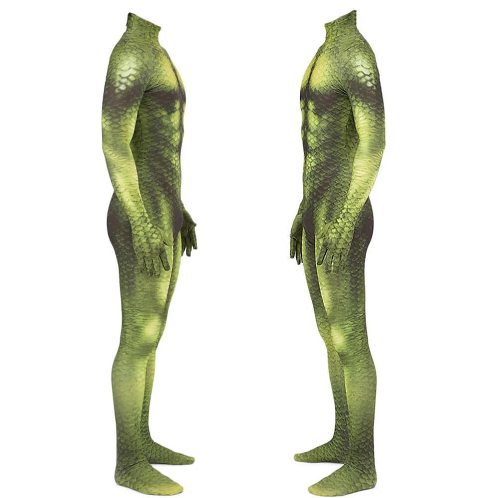 Комбинезон зеленого цвета костюм гольбина супергероя для косплея комбинезон