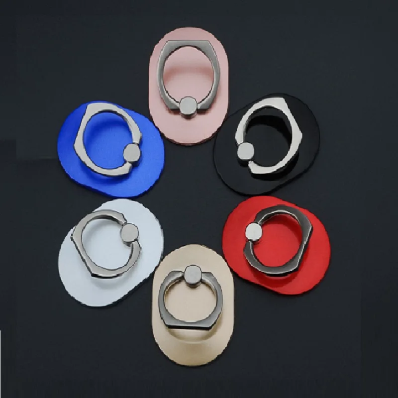 

360 Degree oval Finger Ring Smartphone Stand Holder mobile phone holder stand For iPhone iPad Xiaomi huawei all Smart Phone