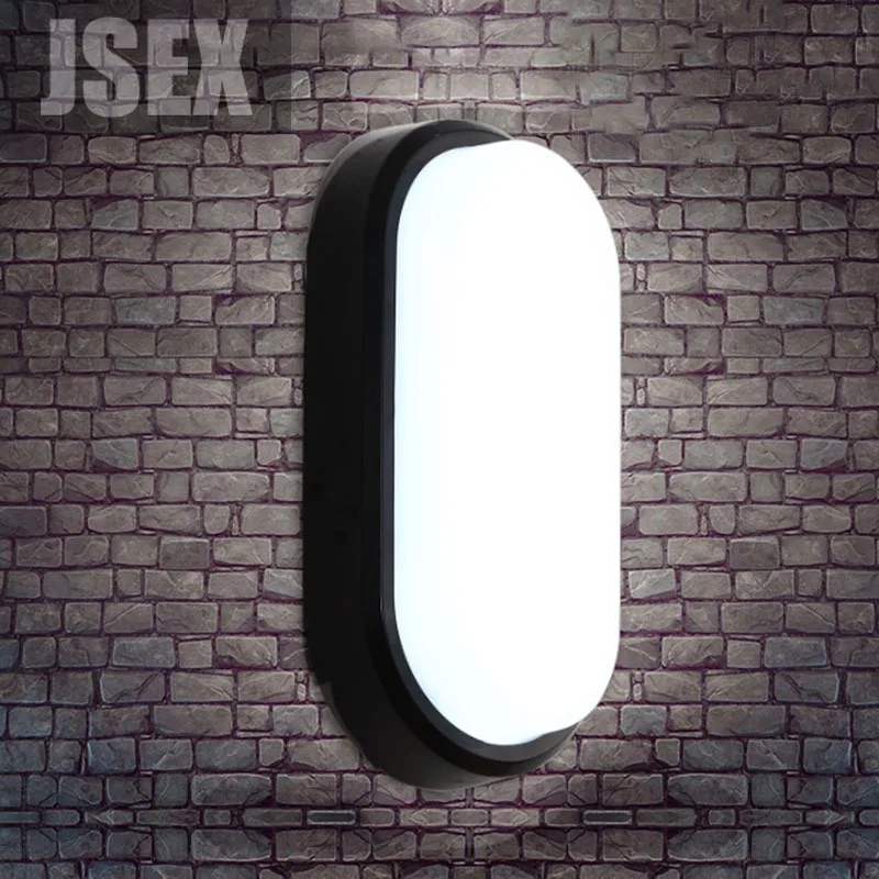 

15W 20W Modern LED Wall Lamps Moistureproof front Porch Ceiling Light Surface mounted Oval for Outdoor Garden Bathroom lighting