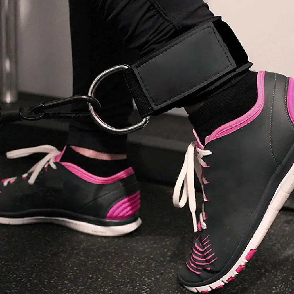 Эспандер для бодибилдинга d-образное кольцо ремешок на лодыжке с пряжкой