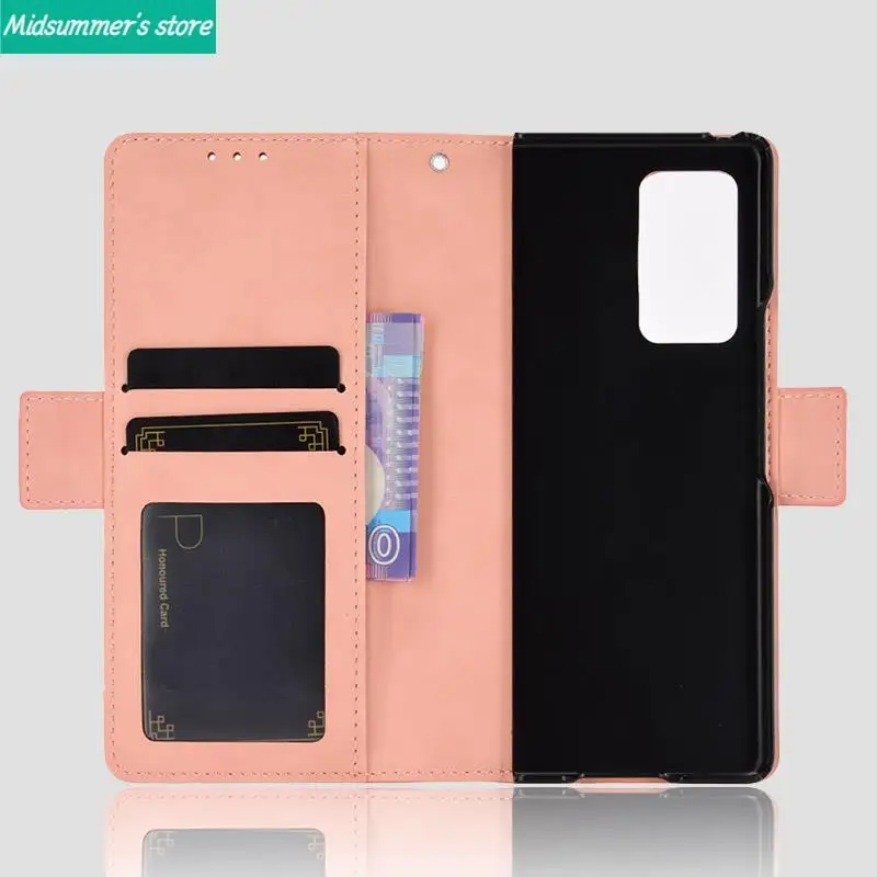 

For Samsung Galaxy Z FOLD 2 Wallet Case Magnetic Book Flip Cover For Samsung Z FOLD 2 Card Holder Luxury Leather Phone Fundas