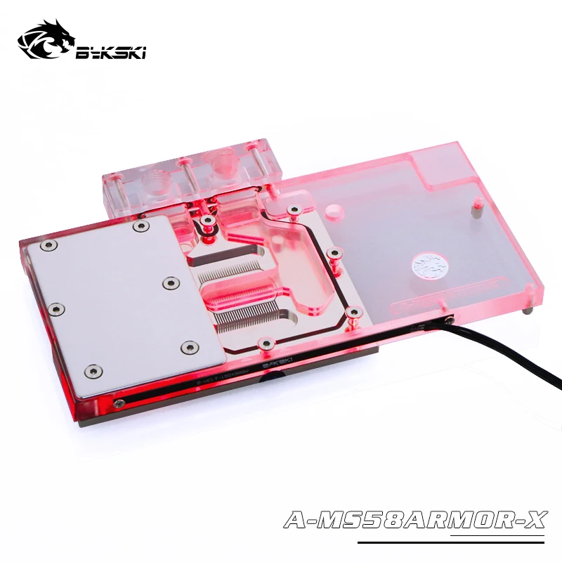 Bykski GPU водоблок для MSI RX580 ARMOR 4G OC полное покрытие видеокарты кулер воды