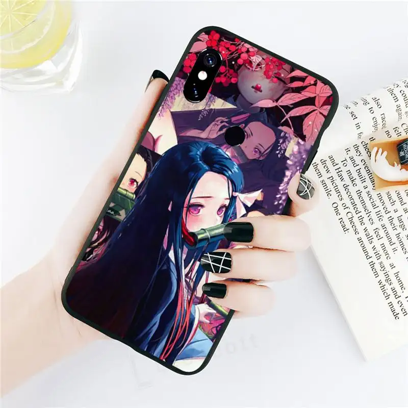 

universal Phone Case For Xiaomi Redmi note 7 8 9 t max3 s 10 pro lite Demon Slayer nezuko Kimetsu no Yaiba coque cover