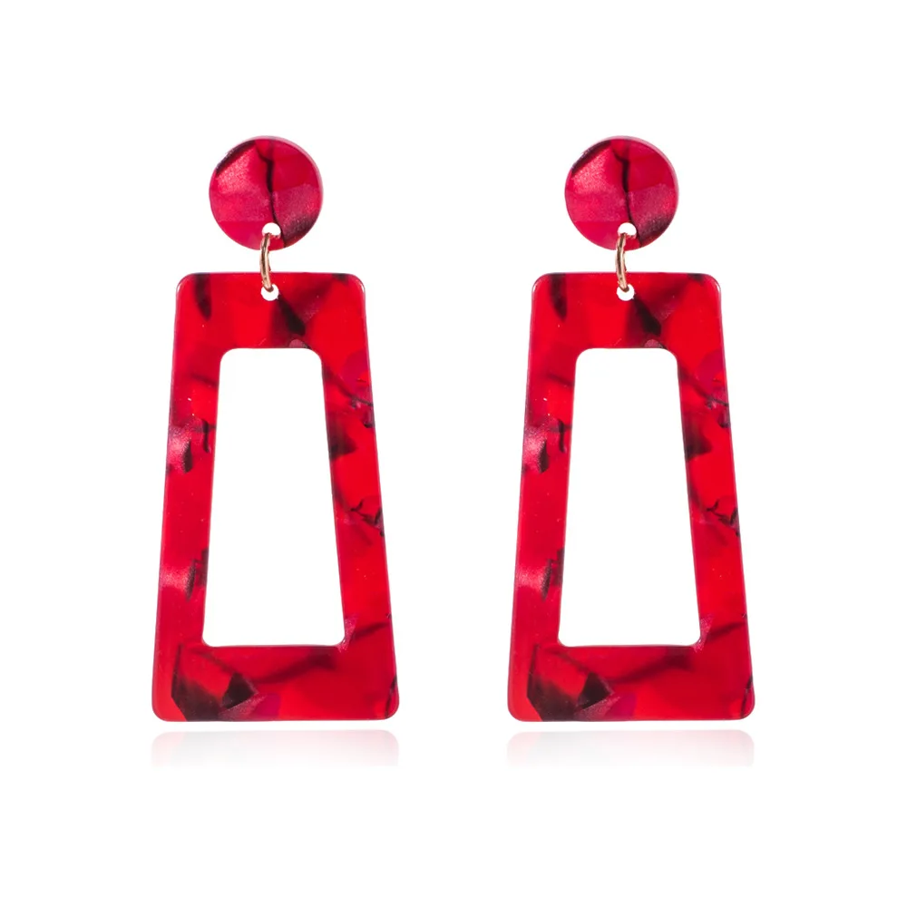 

Earrings for Women Statement Geometric Pendant Trend Fashion Jewelry Drop Hanging Dangle Ear Rings Charm Colourful