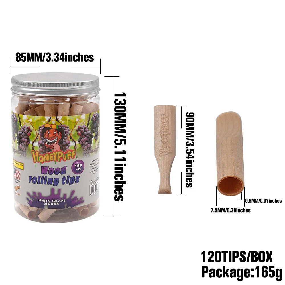 Деревянные аксессуары с белым ароматом винограда для курения деревянный