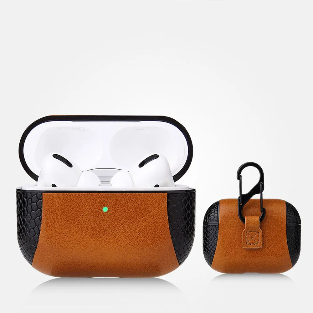 Чехол для Airpods Pro роскошный кожаный силиконовый чехол Apple AirPods Air Pod 3 беспроводные