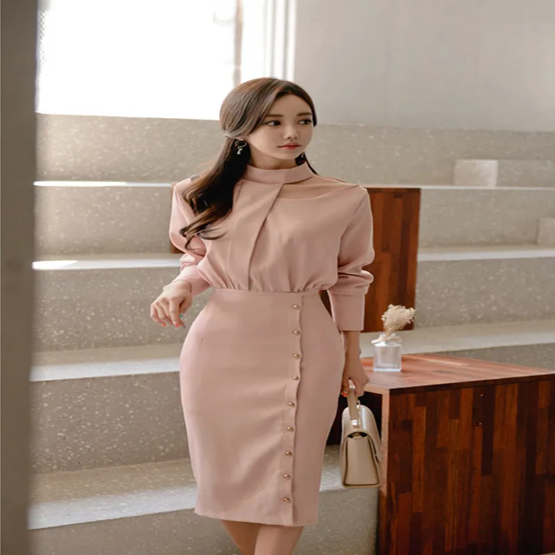 Женское винтажное платье с высокой талией элегантное официальное розовое на