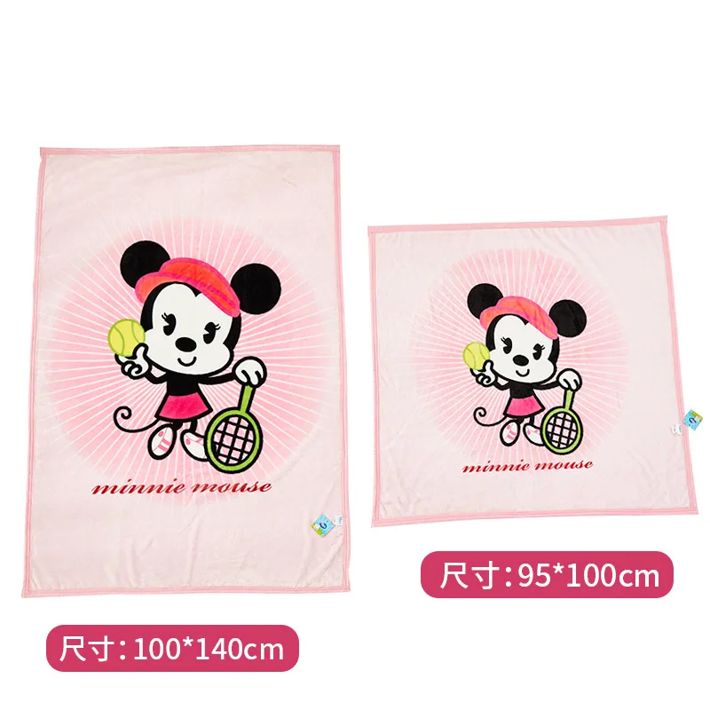 

Authentic Disney Baby Blanket Small Quilt Double Thicken Winter Kindergarten Baby Cloud Blanket Newborn Child Blanket Gift Box