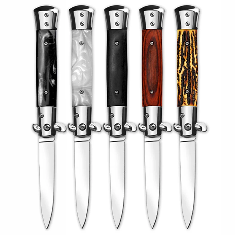 Mengoing Открытый выживания многофункциональный стилет складной нож лезвие с флип