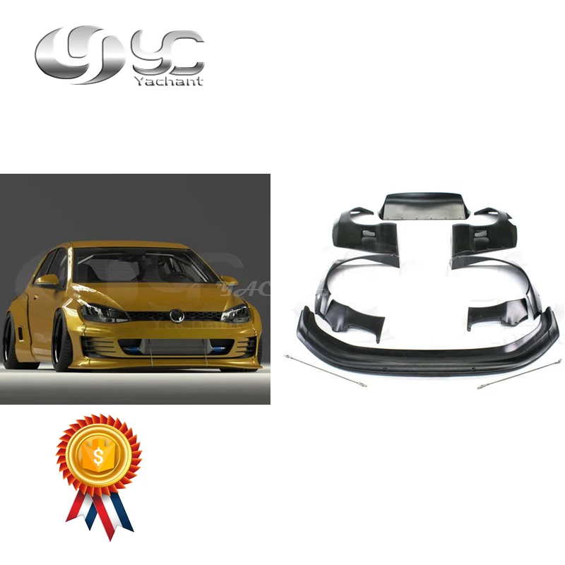 Боди из стекловолокна FRP подходит для 15 17 Golf MK7 G * T I PD RB Style комплект широкого тела