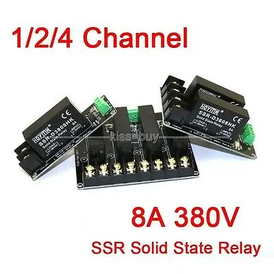 380V 8A 1CH 2CH 4 канала твердотельные реле зарядная Модульная плата OMRON SSR