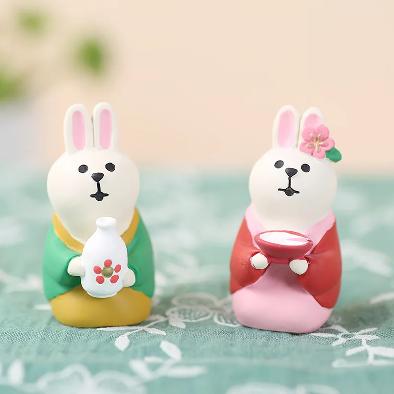 1 шт. японский стиль Kawaii Cat миниатюрные фигурки украшения для дома аксессуары Смола ремесло настольные украшения