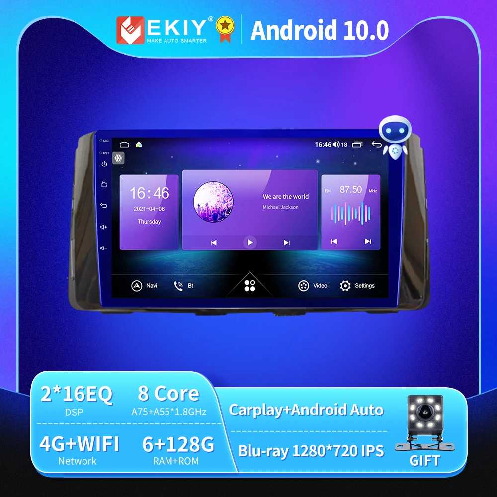

EKIY T900A 6 128G Android 10 For Hyundai H350/SOLATI 2015-2021 Car Radio Multimedia Blu-ray/QLED Navi GPS Autoradio No 2 Din DVD
