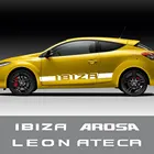 Doordash 2 шт. Автомобильная виниловая дверь боковая юбка полосы наклейки s для Seat Leon MK1 MK2 MK3 Ibiza 6I 6J Arosa Ateca Автомобильная Наклейка Декор