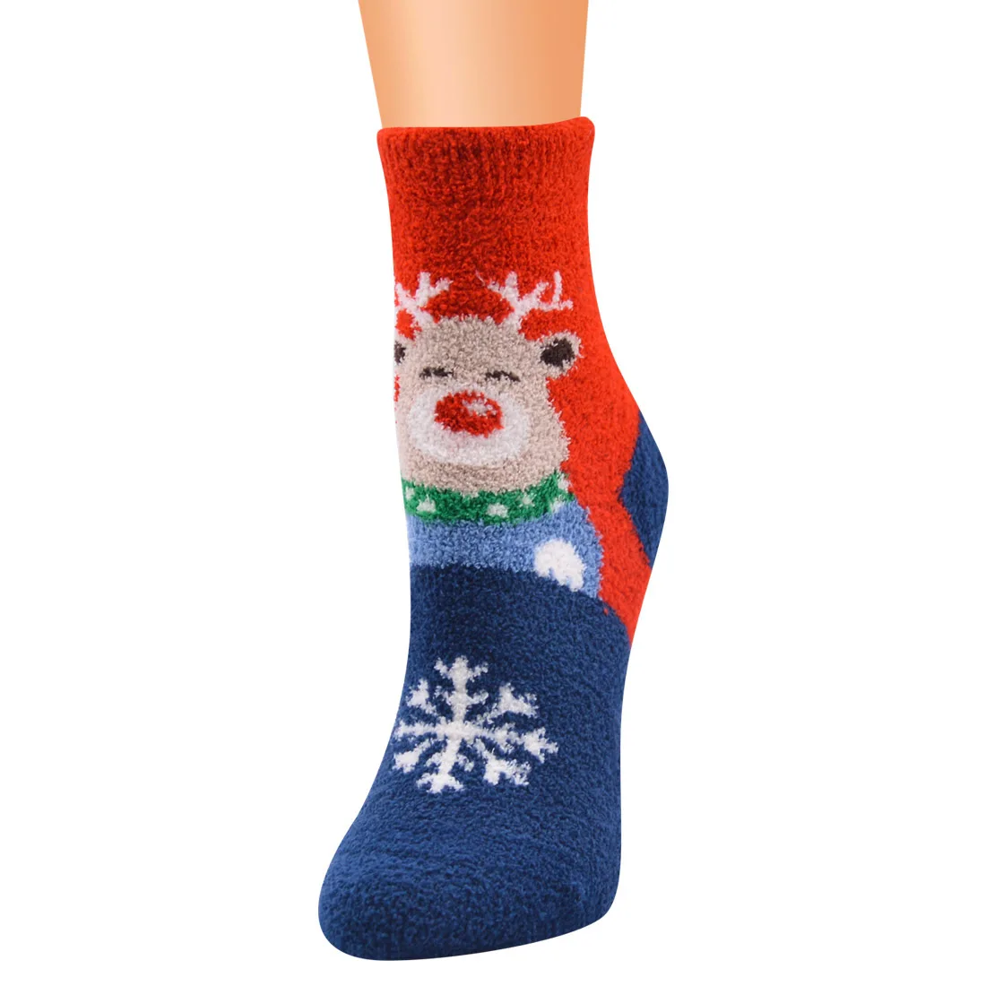 Christmas Socks Series Ladies Socks 10 Pairs Christmas Socks Coral Fleece Santa Socks Christmas Women Socks