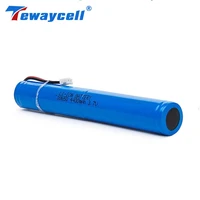 3 7v 18650 2p 4 4ah rechargeable cylindrical 4400mah 18650 lithium battery pack li ion with wires and connector vertical shape