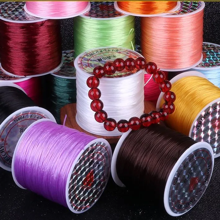 

Прочный эластичный шнур для бисероплетения, 50 метров/рулон, 1 мм, для браслетов, растягивающаяся нить, нитка для ожерелья, для изготовления ю...