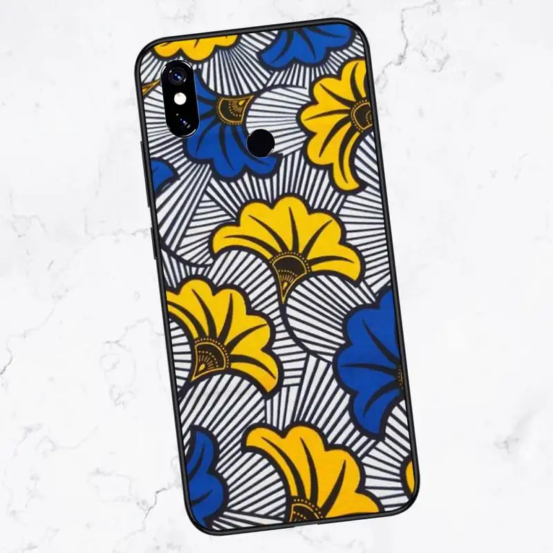 

African fabric print Phone Case For Xiaomi Redmi note 4 4X 8T 9 9s 10 K20 K30 cc9 9t pro lite max