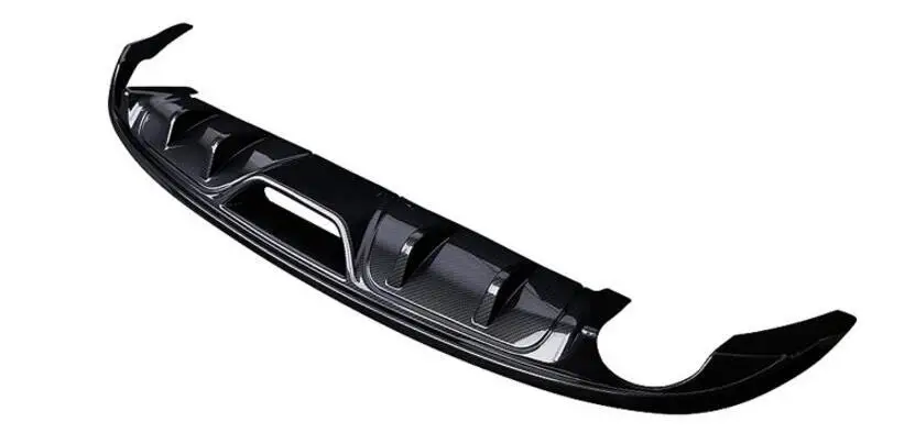 

Carbon Fiber Car Rear Trunk Lip Bumper Diffuser with Exhaust Tip Protector Fits For MAZDA 3 Axela Sedan 2014 2015 2016 2017