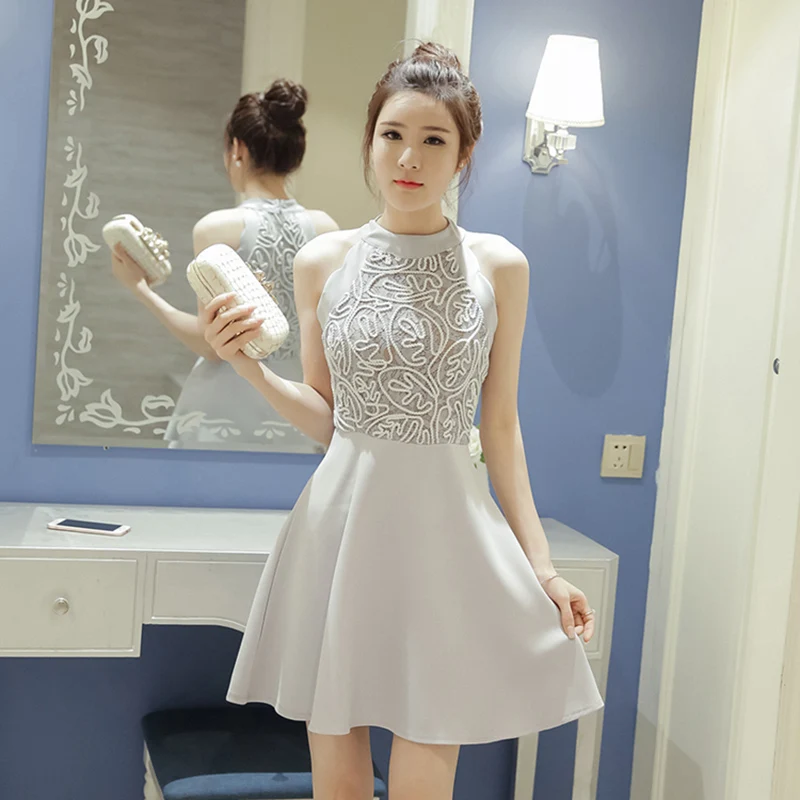 Женское кружевное платье без рукавов элегантное вечернее с открытыми плечами и