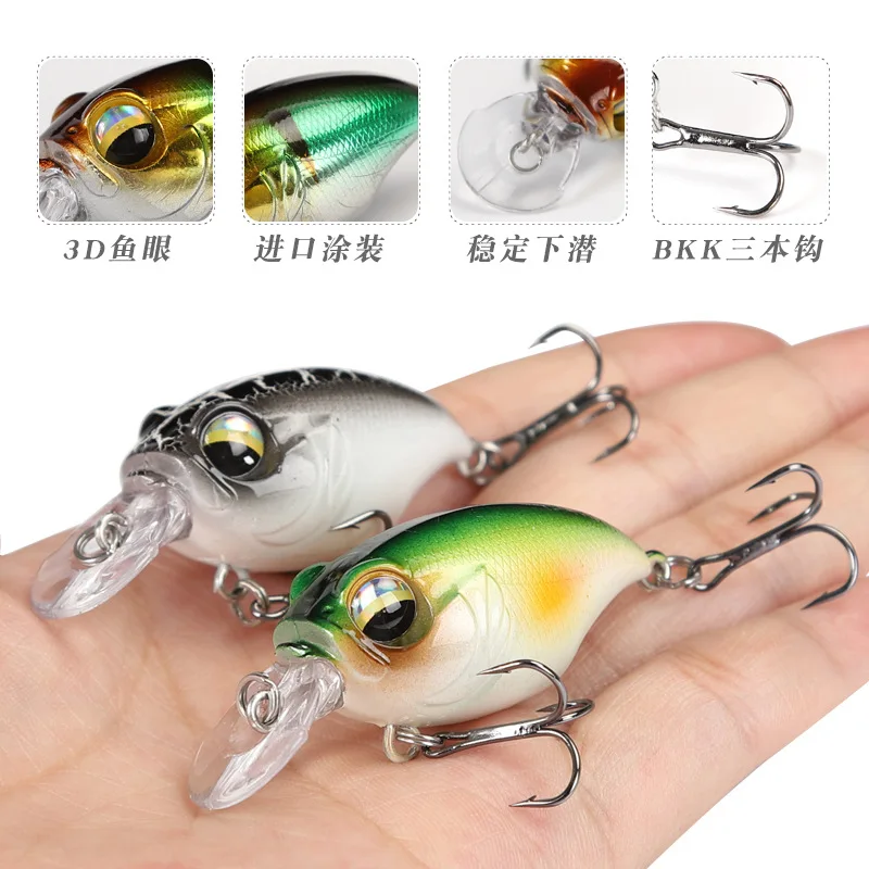 

1pcs Wobblers Fishing lure crankbaits Minnow quality Fishing hooks baits 4.8cm 11g Lures Fishing tackle Reservoir Pond River
