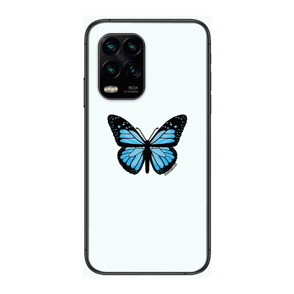 

Personality Butterfly Phone Case For xiaomi Redmi Note 9S 8 7 6 5 A Pro T Anime Black Cover Silicone Back Pretty senior