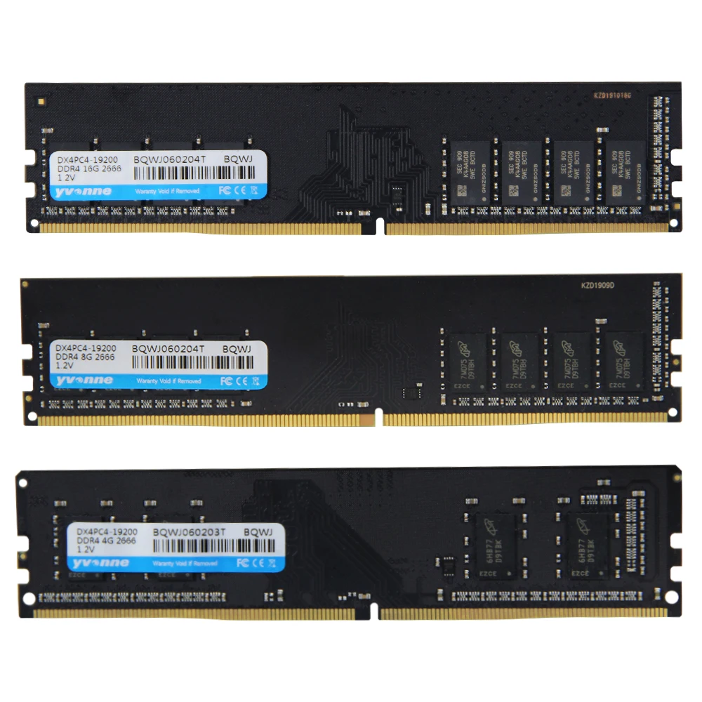 Yvonne DDR4 8G 2400MHZ PC оперативная Память 4 GB/8 GB/16 GB 2400 MHz/2666 MHz настольная память