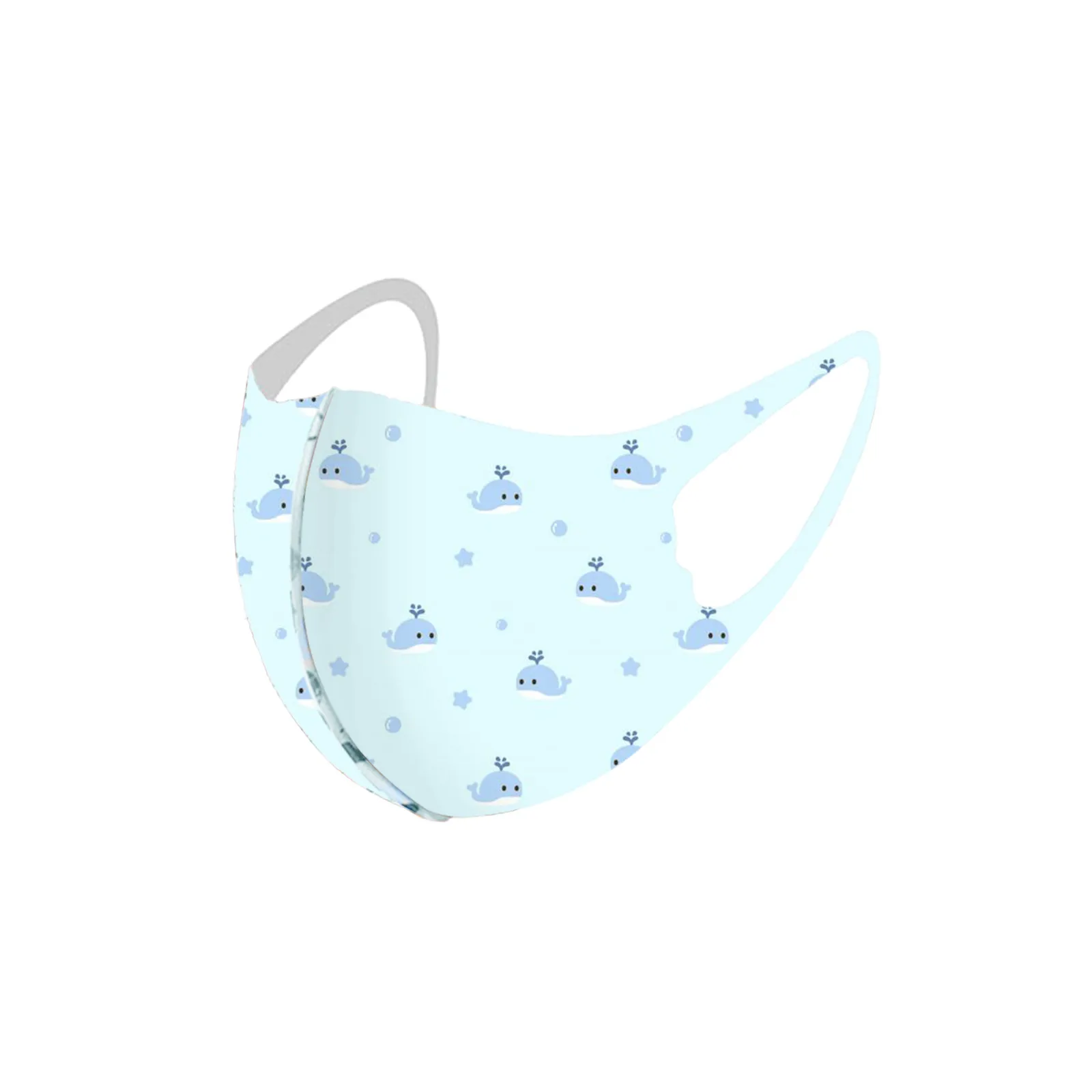 Маска детская из шелка дышащая многоразовая 10 шт. | Тематическая одежда и