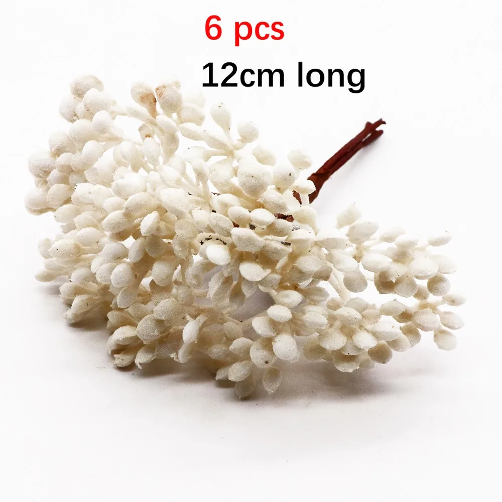 6/10/12/20/24/200 шт. Белый гибридный цветок вишни тычинки ягоды Комплект форма для выпечки тортов DIY рождественская коробка для свадебных подарков венки Декор