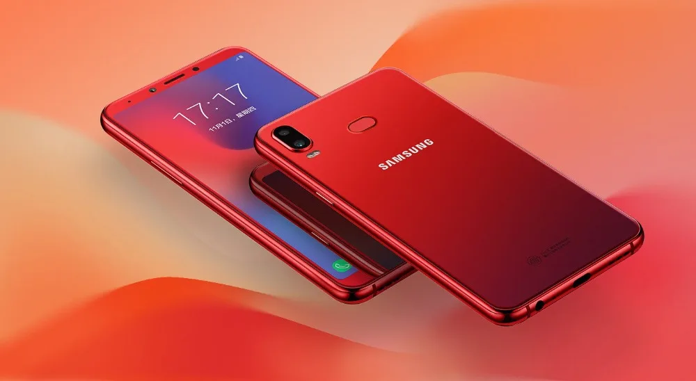 Samsung Galaxy A6s G6200 6 ГБ 64 Гб 6," FHD+ 6 Гб ram 64 Гб rom Восьмиядерный мобильный телефон Snapdragon 660 3300 мАч Android