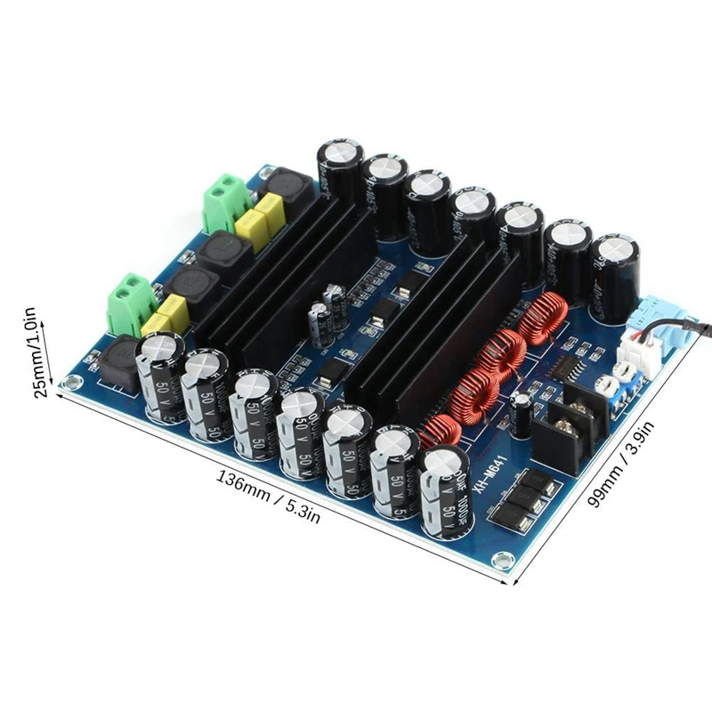 

TPA3116D2 DC 12-24V 150W+150W Audio Amplifier Board Dual Channel Battery High Power Amplifier Board Stereo Output