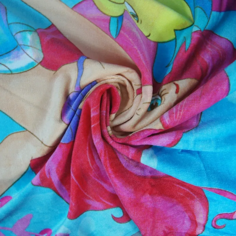 Дисней Русалочка Ариэль и камбала Большое пляжное банное полотенце для детей