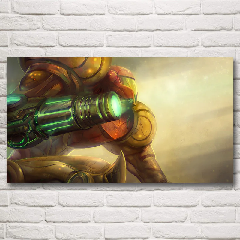 Metroid CGI Samus Aran аниме видео постеры с сюжетами игр и принтами настенное Искусство