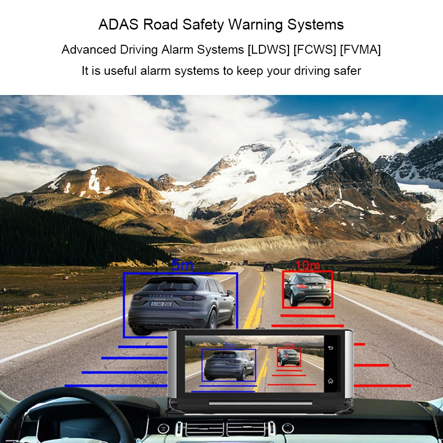Anfilite 4G Автомобильная камера gps 7," Android Автомобильные видеорегистраторы wifi 1080P видео регистратор видеорегистратор мониторинг парковки Южная Корея карта