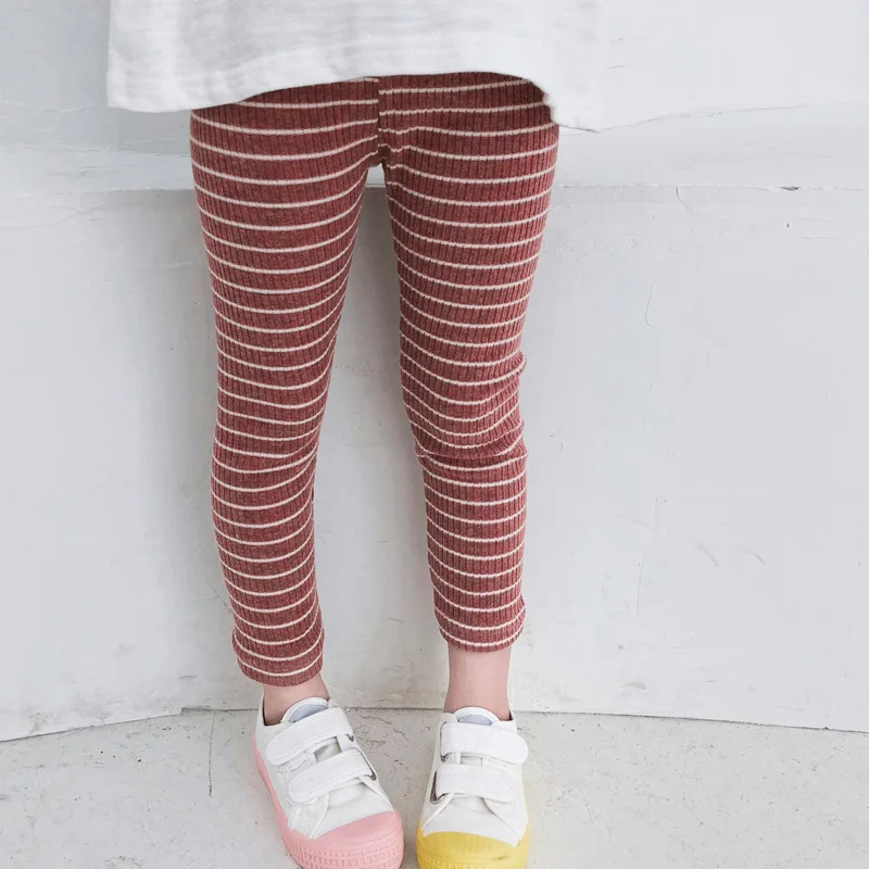 Леггинсы для девочек на весну и осень Детские блестящие штаны модные хлопковые