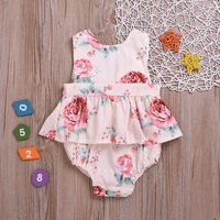european and american hot style childrens clothing 2020 summer new baby triangle bag fart romper jumpsuit