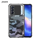 Высококачественный защитный чехол для OPPO Рино 5 Pro 5G чехол в стиле милитари с камуфляжным принтом противоударный чехол для тяжелых условий эксплуатации слайд-камера защитный чехол-накладка для Рино 5 5G Rzants