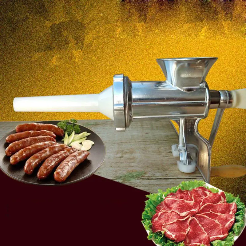 

Manual Meat Grinder & Sausage Stuffer Meat Grinder Mincer Pasta Maker Crank HANW88