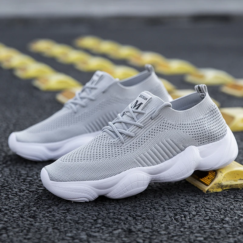 

Fashion Men Shoes Super Light Lace-up Exercise Sneakers Popular Man Shoes Breathable Male Trainers Chaussure Homme Big Size35-46
