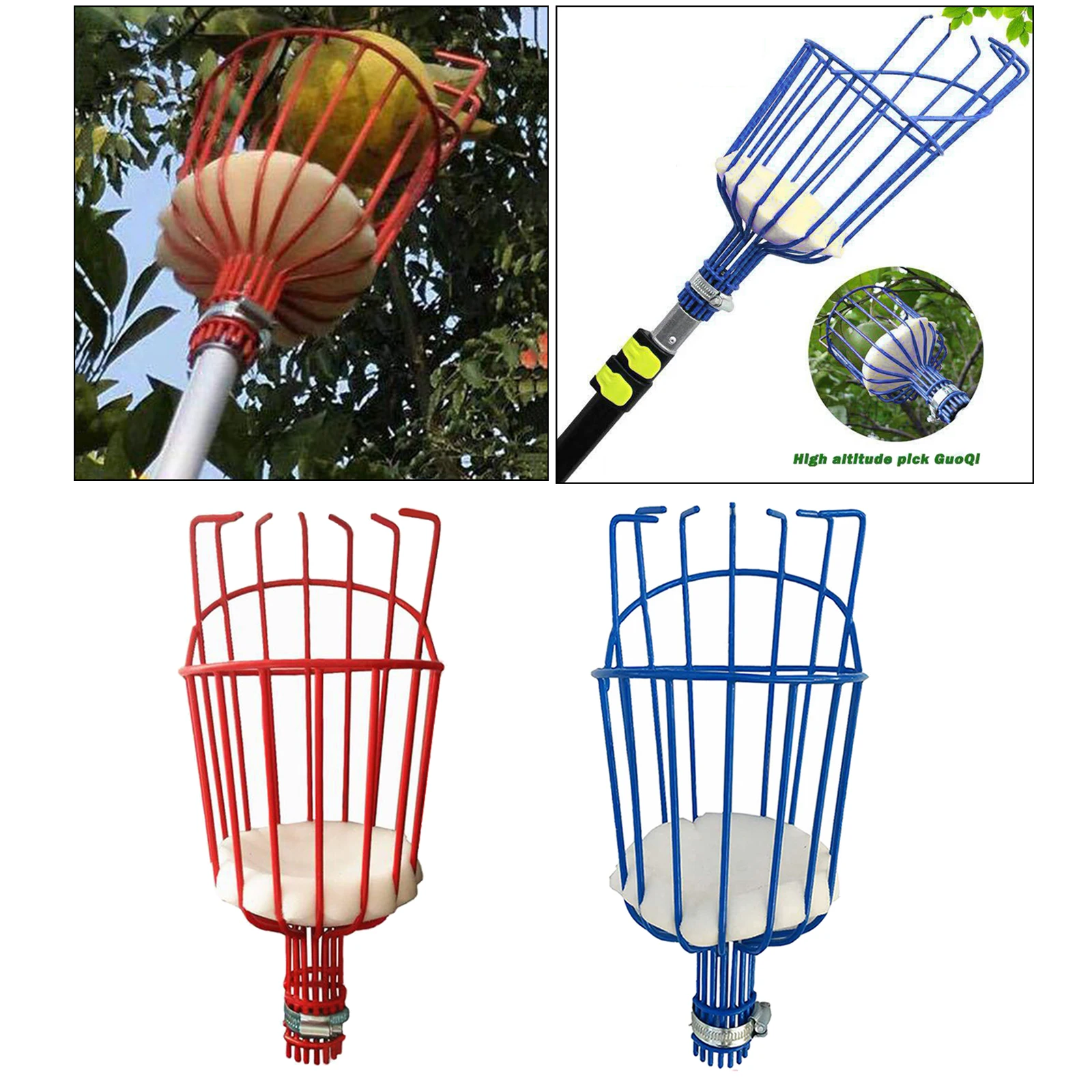 

Fruit Picker Basket Tree Fruits Picking Harvesting Gardening Supplies