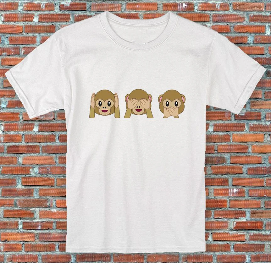 2019 Wise Monkeys мессенджер Facebook Instagram Вдохновленный унисекс футболка 100% хлопок рубашка