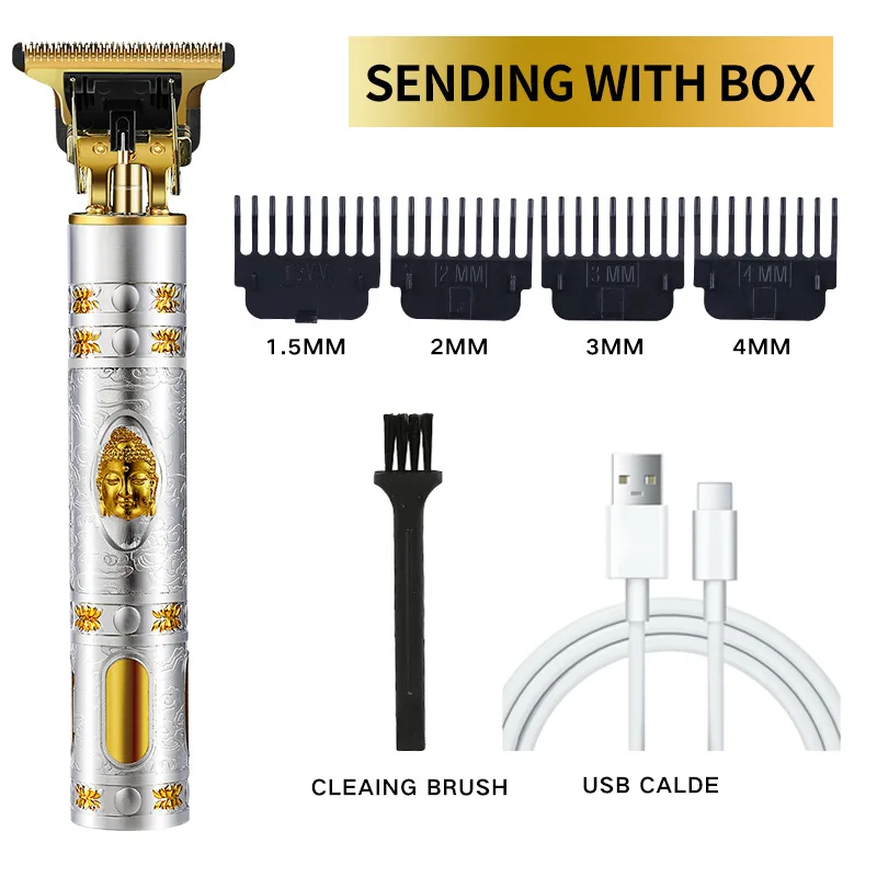 Finishing Fading Professional Hair Trimmer for Men Pro Beard Trimmer Buddha Electric Hair Clipper Lithium Hair Cutting Machine