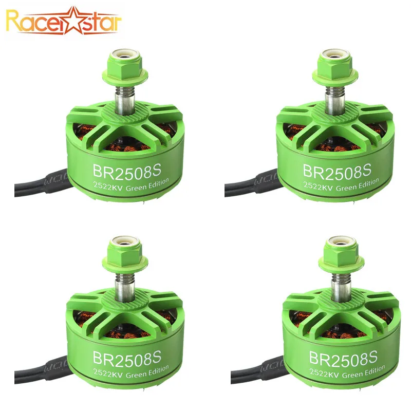 1 шт. Racerstar 2508 BR2508S Green Edition 1275KV 1772KV 2522KV бесщеточный двигатель для FPV Racing RC Drone Multirotor