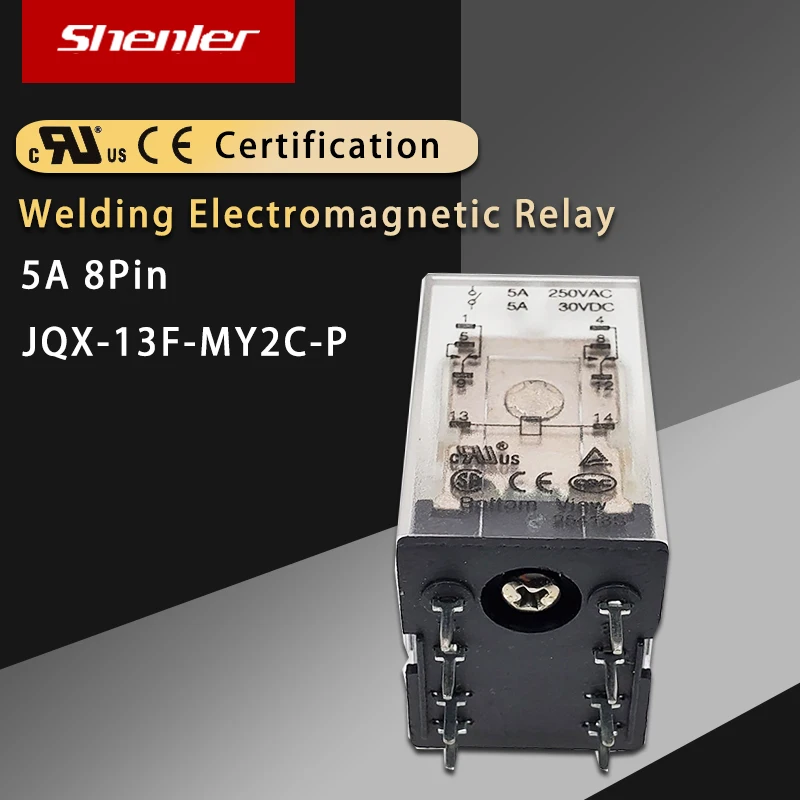 SOKE миниатюрное реле JQX-76F-MY2C-P 5A 24VDC 220VAC катушка DPDT 8 Pin PCB Сварки электромагнитное